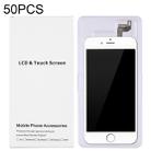 50 PCS Cardboard Packaging White Box for iPhone 6s Plus & 6 Plus LCD Screen and Digitizer Full Assembly - 1
