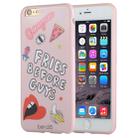 For iPhone 6 Plus & 6s Plus Cartoon Pattern Pink Color Soft TPU Protective Case Back Cover - 1