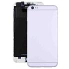 Full Housing Back Cover with Power Button & Volume Button Flex Cable for iPhone 6 Plus(Silver) - 1