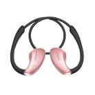 AWEI A885BL Wireless Sport Bluetooth Stereo Earphone with Mic, Support Handfree Call & NFC Function, for iPhone, Samsung, HTC, Sony and other Smartphones(Rose Gold) - 2