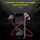 AWEI A980BL Wireless Sport Magnetic Bluetooth Earphone with Wire Control , Support Handfree Call(Red) - 6