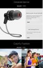 AWEI A990BL Wireless Sport Bluetooth Stereo Earphone with Wire Control + Mic, Support Handfree Call(Gold) - 7
