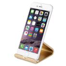 Exquisite Aluminium Alloy Desktop Holder Stand DOCK Cradle For iPhone, Galaxy, Huawei, Xiaomi, LG, HTC and 7 inch Tablet(Gold) - 1