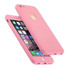 For iPhone 6 Plus & 6s Plus Stylish Lightweight 360 Degree Shockproof Detachable TPU + PC Combination Protective Case (Pink) - 1