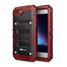 Waterproof Dustproof Shockproof Zinc Alloy + Silicone Case for iPhone 6 Plus & 6s Plus (Red) - 1