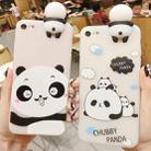 For iPhone 6 Plus & 6s Plus Beard Panda Pattern 3D Lovely Papa Panda Dropproof Protective Back Cover Case - 5