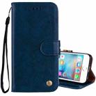 For iPhone 6 Plus & 6s Plus Business Style Oil Wax Texture Horizontal Flip Leather Case with Holder & Card Slots & Wallet (Blue) - 1