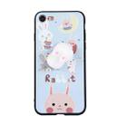 For iPhone 6 Plus & 6s Plus 3D Lovely Rabbit Cartoon Pattern Squeeze Relief IMD Workmanship Squishy Dropproof Protective Back Cover Case - 3