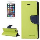 GOOSPERY FANCY DIARY for iPhone 6 Plus & 6s Plus Cross Texture Horizontal Flip Leather Case with Card Slots & Wallet & Holder(Green) - 1