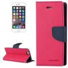 GOOSPERY FANCY DIARY for iPhone 6 Plus & 6s Plus Cross Texture Horizontal Flip Leather Case with Card Slots & Wallet & Holder(Magenta) - 1