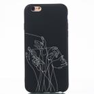 Five Hands Painted Pattern Soft TPU Case for iPhone 6 Plus & 6s Plus - 1