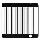 10 PCS for iPhone 6 Plus Front Screen Outer Glass Lens(Black) - 1