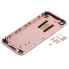 5 in 1 for iPhone 6s (Back Cover + Card Tray + Volume Control Key + Power Button + Mute Switch Vibrator Key) Full Assembly Housing Cover(Rose Gold) - 4