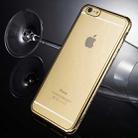 For iPhone 6 & 6s Diamond Bling Luxury Plating PC Frame Transparent TPU Protective Case(Gold) - 7
