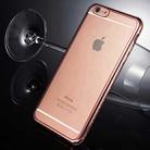 For iPhone 6 & 6s Diamond Bling Luxury Plating PC Frame Transparent TPU Protective Case(Rose Gold) - 7
