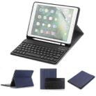 Detachable Bluetooth Keyboard + Horizontal Flip Leather Tablet Case with Holder & Pencil Holder for iPad Pro 9.7 inch, iPad Air, iPad Air 2, iPad 9.7 inch (2017), iPad 9.7 inch (2018) (Blue) - 1