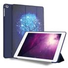 Blue Tree Pattern Horizontal Flip PU Leather Case for iPad 9.7 (2018) & (2017) / Air 2 / Air, with Three-folding Holder & Honeycomb TPU Cover - 1