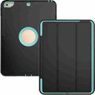 For iPad 9.7 (2018) & iPad 9.7 (2017) 3-fold Magnetic Protective Case with Smart Cover Auto-sleep & Awake Function(Mint Green) - 1