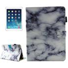 For iPad 9.7 (2018) & iPad 9.7 inch 2017 / iPad Air / iPad Air 2 Universal Black and White Marble Pattern Horizontal Flip Leather Protective Case with Holder & Card Slots & Sleep - 1