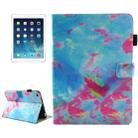 For iPad 9.7 (2018) & iPad 9.7 inch 2017 / iPad Air / iPad Air 2 Universal Blue and Pink Marble Pattern Horizontal Flip Leather Protective Case with Holder & Card Slots & Sleep - 1