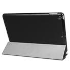 For iPad 9.7 (2018) & iPad 9.7 (2017) Custer Texture Horizontal Flip Leather Case with Three-folding Holder & Sleep / Wake-up Function(Black) - 8