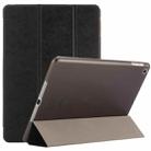 For iPad 9.7 (2018) & iPad 9.7 inch (2017) & iPad Air Silk Texture Horizontal Flip Leather Case with Three-folding Holder(Black) - 1