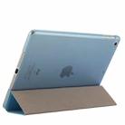 For iPad 9.7 (2018) & iPad 9.7 inch (2017) & iPad Air Silk Texture Horizontal Flip Leather Case with Three-folding Holder(Blue) - 6