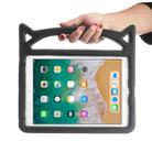 For iPad 9.7 (2018) & iPad 9.7 (2017) & iPad Air & iPad Air 2 Universal Cat Ear Shaped EVA Bumper Protective Case with Handle & Holder(Black) - 1