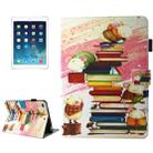 For iPad 9.7 (2018) & iPad 9.7 inch 2017 / iPad Air / iPad Air 2 Universal Cute mouse and book illustrations Pattern Horizontal Flip Leather Protective Case with Holder & Card Slots - 1