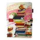 For iPad 9.7 (2018) & iPad 9.7 inch 2017 / iPad Air / iPad Air 2 Universal Cute mouse and book illustrations Pattern Horizontal Flip Leather Protective Case with Holder & Card Slots - 2