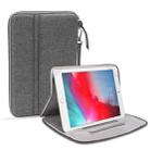 Tablet PC Universal Hand-held Shockproof Inner Pouch Bag Protective Cover for iPad 9.7 inch / Air 3 / Mini 4 / 3 / 2 / 1, with Holder(Grey) - 1