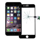 For iPhone 8 / 7 0.26mm 9H Surface Hardness 10D Curved Explosion-proof Colorized Silk-screen Tempered Glass Full Screen Film(Black) - 1