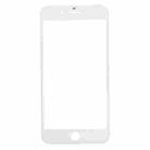2 in 1 for iPhone 7 (Original Front Screen Outer Glass Lens + Original Frame)(White) - 2