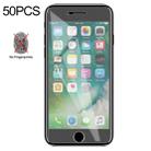 50 PCS Non-Full Matte Frosted Tempered Glass Film for iPhone SE 2020 / 8 / 7 - 1