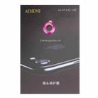 For iPhone 7 Ultrathin Rear Camera Lens Protector Aluminum Protective Ring(Magenta) - 4