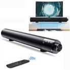 SOUND BAR X6 Bluetooth 5.0 Cylinder Metal Bluetooth Speaker(Black) - 1