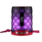 T&G TG155 Bluetooth 4.2 Mini Portable Wireless Bluetooth Speaker with Colorful Lights(Magenta) - 1