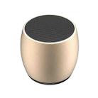 SARDiNE F1 Aluminium Alloy Stereo Wireless Bluetooth Speaker with Charging Dock, Support Hands-free(Gold) - 3