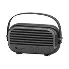 NewRixing NR-3000 Stylish Household Bluetooth Speaker with Hands-free Call Function, Support TF Card & USB & FM & AUX(Black) - 1