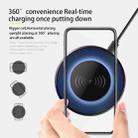 NewRixing NR-3500 Multi-function Atmosphere Light Wireless Charging Bluetooth Speaker with Hands-free Call Function, Support TF Card & USB & FM & AUX (Blue) - 5