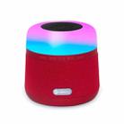 NewRixing NR-3500 Multi-function Atmosphere Light Wireless Charging Bluetooth Speaker with Hands-free Call Function, Support TF Card & USB & FM & AUX (Red) - 1