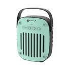 NewRixing NR-4014 Outdoor Portable Hand-held Bluetooth Speaker with Hands-free Call Function, Support TF Card & USB & FM & AUX (Mint Green) - 1