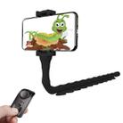 RKL9 Creative Budding Lazy Phone Bracket Live Broadcast Octopus Tripod (Black) - 1