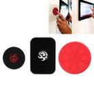 Universal Magnetic Sticker Wall Fixed Bracket for iPhone / iPad(Red) - 1