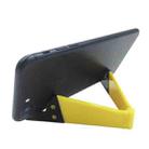 V Shape Universal Mobile Phone Tablet Bracket Holder(Yellow) - 1