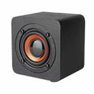 Q1 Wooden Mini Portable Mega Bass Wireless Bluetooth Speaker(Black) - 1