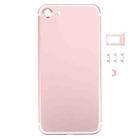 5 in 1 for iPhone 7 (Back Cover + Card Tray + Volume Control Key + Power Button + Mute Switch Vibrator Key) Full Assembly Housing Cover(Rose Gold) - 1