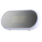 WK SP290 Portable Mirror Alarm Clock Bluetooth V4.2 Desktop Speaker (White) - 1