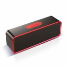 SC211 Portable Subwoofer Wireless Bluetooth Speaker Bluetooth 5.0, Support TF Card & U Disk & 3.5mm AUX (Red) - 1