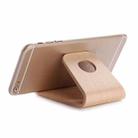 JS01 Wooden Desktop Phone Holder Universal Curved Wood Support Frame For Tablet Phones (Lindens) - 1